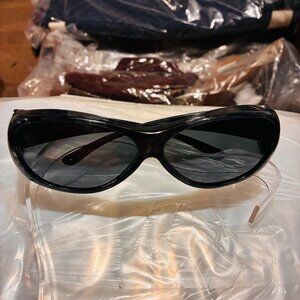 Jonathan Paul Element Black Polarvue Gray Fitover Sunglasses